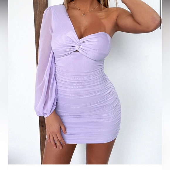 KADEN DRESS - LILAC - Picture 1 of 3